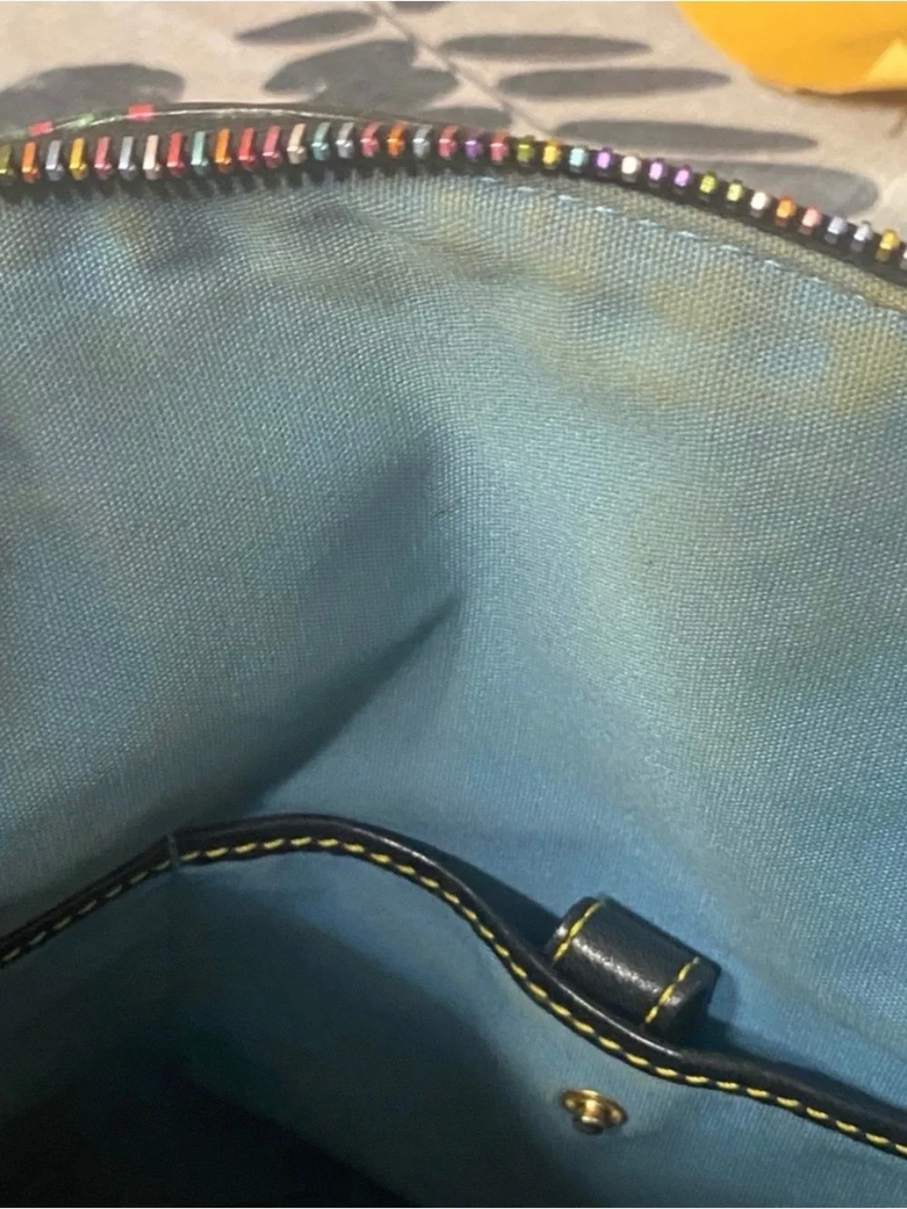Dooney & Bourke Black Multicolor Darcy missing crossbody strap